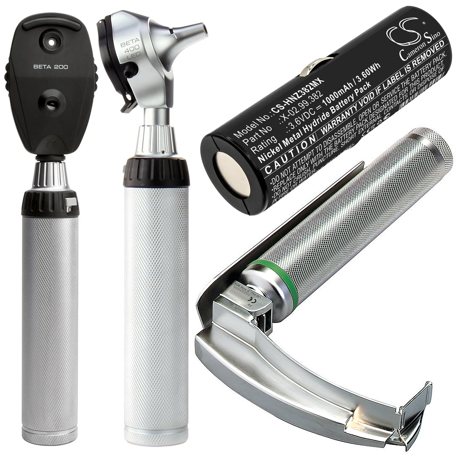 CS Replacement Battery For Heine Beta Handles ophthalmoscope Beta 200  1000mAh / 3.6Wh Medical