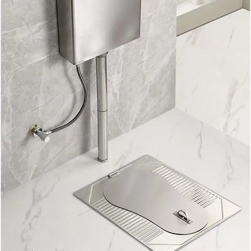 Integrated Stainless Steel Squatting Pit Toilet Urinal Urban and Rural Use Squat Pans
