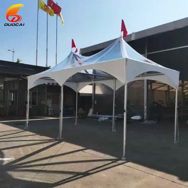 DC Tent AT3-3 Outdoor Wedding Event Custom PVC High Feet Pagoda Tent Open Space Transparent Tension BBQ Party Four-Season