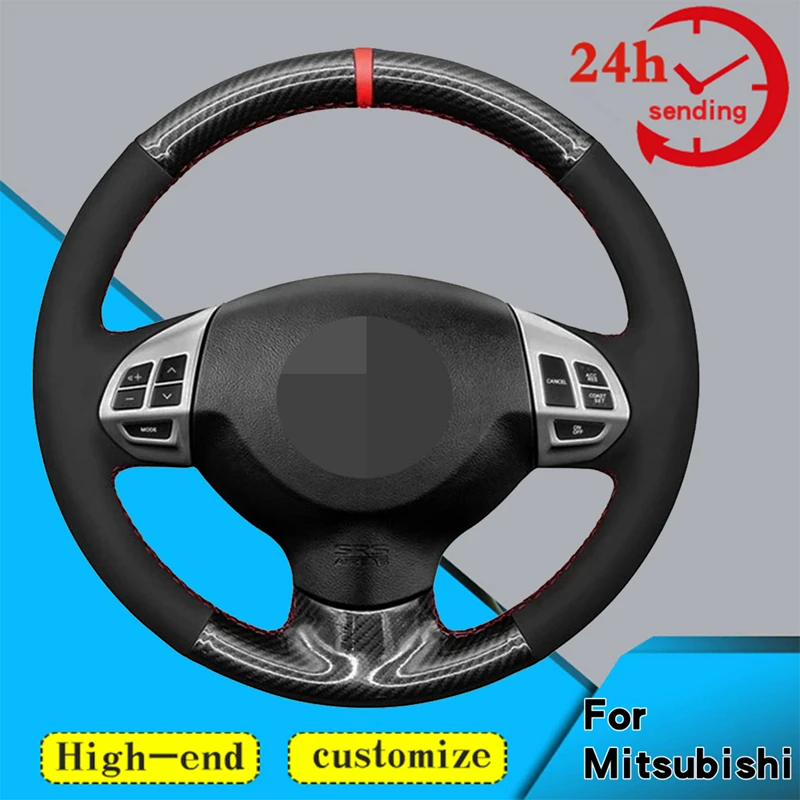 

Custom Car Steering Wheel Braid Cover 100% Fit For Mitsubishi Lancer EX 10 Lancer X Outlander ASX Colt Pajero Sport Car Products