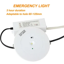 La luce di emergenza di alta qualità con batteria al litio di grande capacità integrata fornisce 3 ore di illuminazione di emergenza Ac90-280v 50/60 HZ