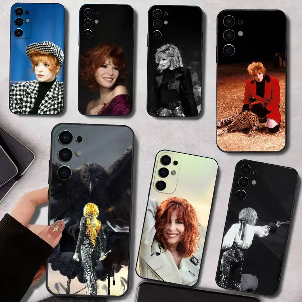 M-Mylene F-Farmer    Phone Case For Samsung S25,S24,S21,S22,S23,S30,Ultra,S20,Plus,Soft Silicone Black Cover