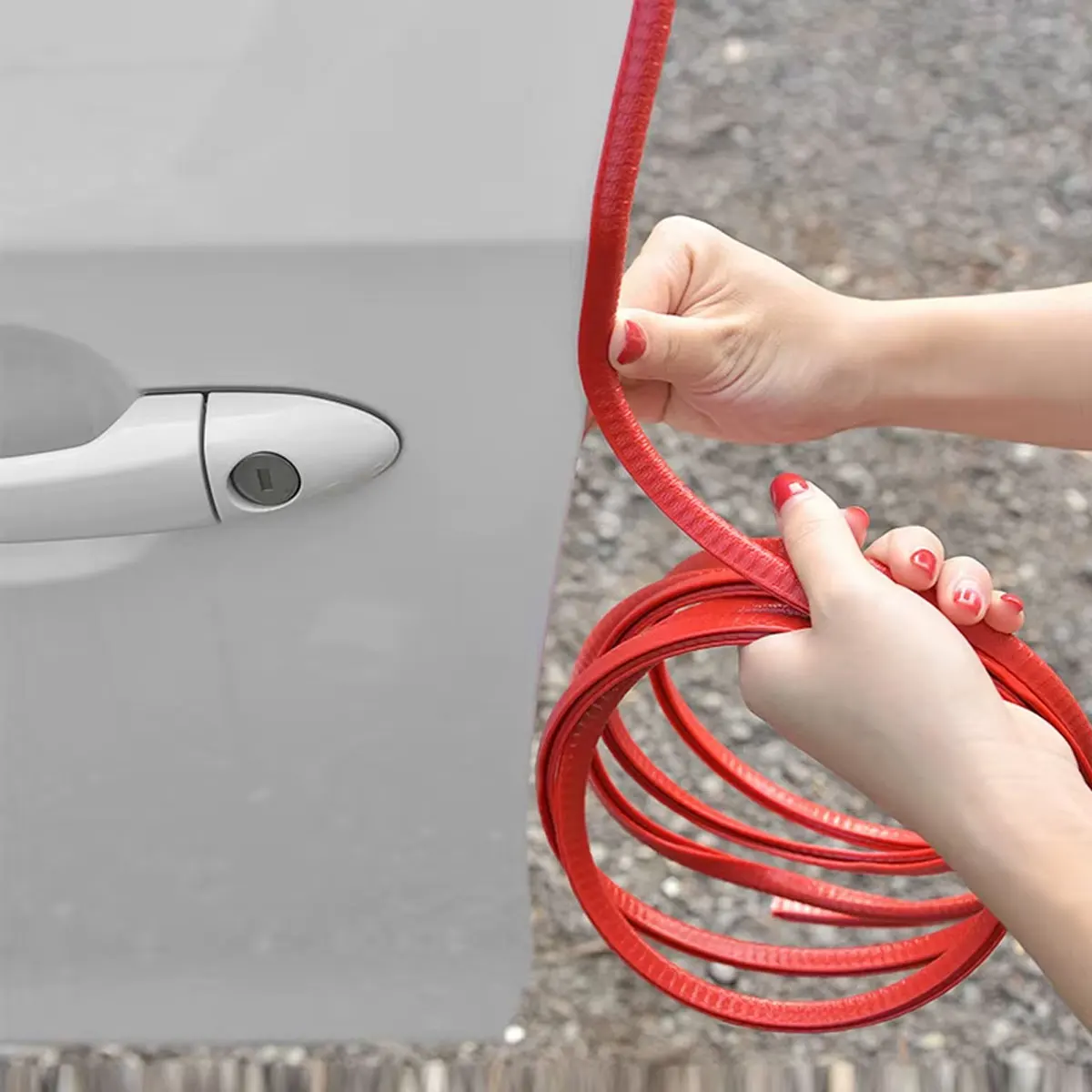 Yitong 5M Car Door Edge Protection Decorative Strip Rubber Anti-Collision Guard Universal Car Door Anti-Scratch Trim Auto Parts
