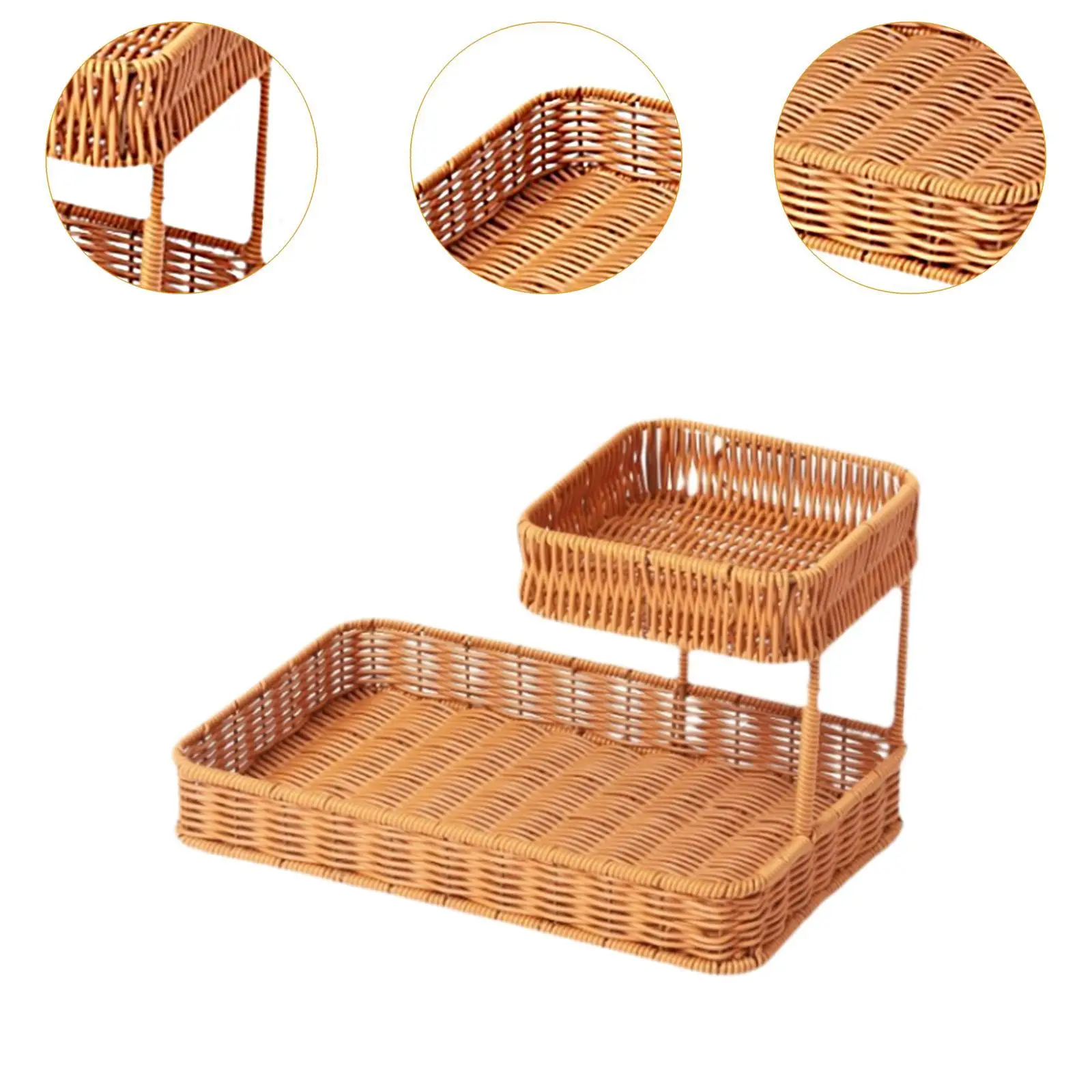 Countertop Storage Rack Handmade Organizer for Desktop Living Room Bathroom