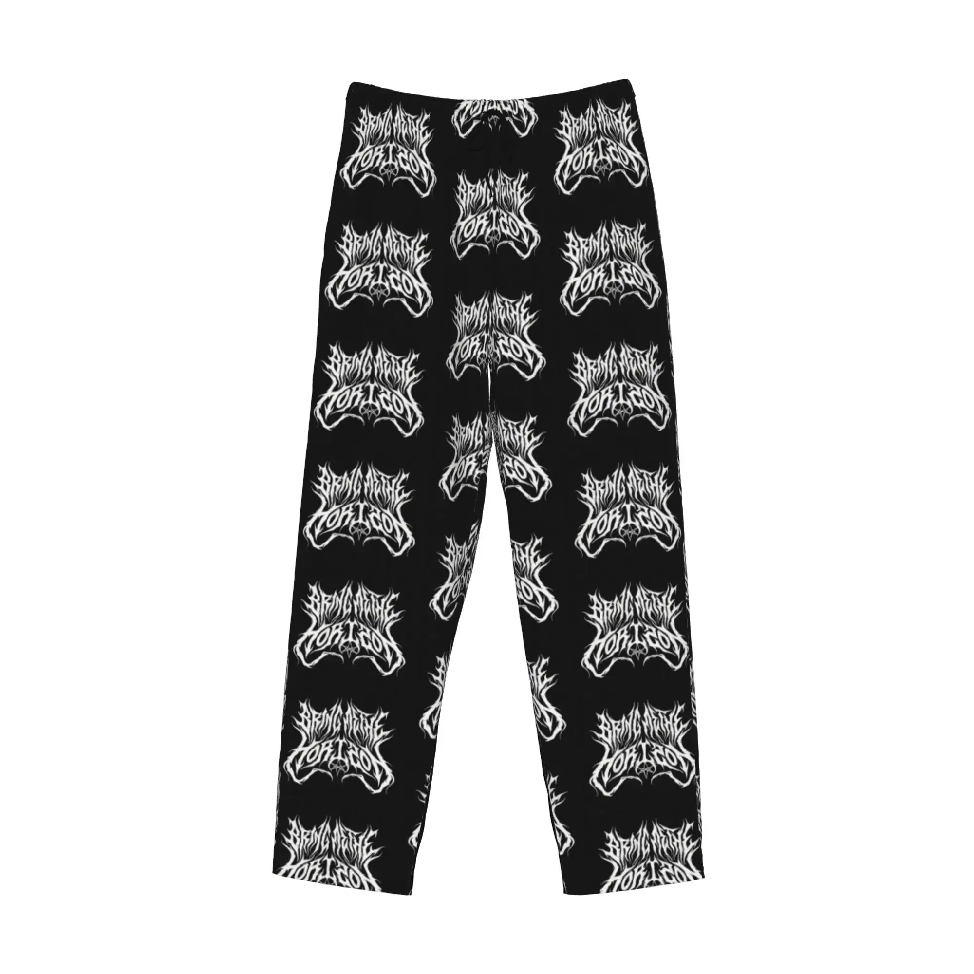 Custom Print Men Bring Me Horizones Pajama Pants Metal Core Band Sleepwear Sleep Lounge Bottoms with Pockets view 3