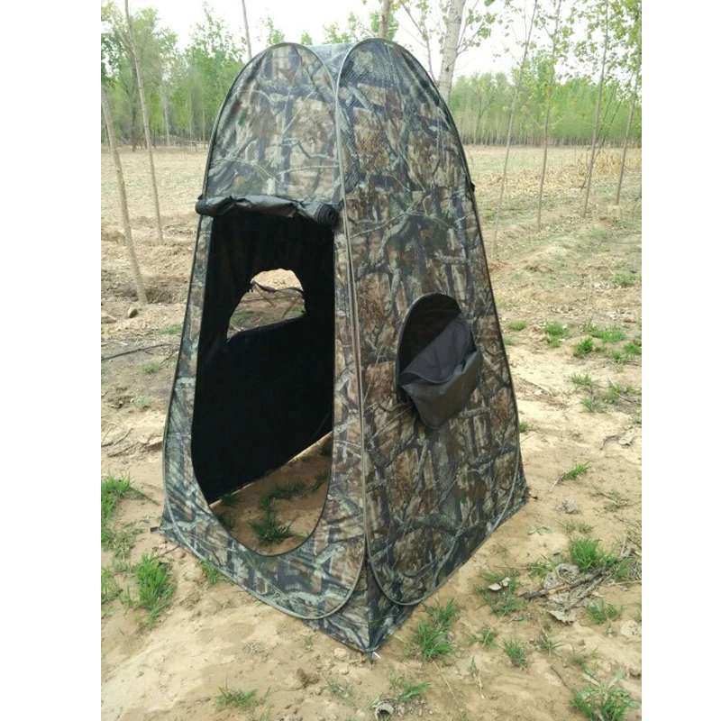 Automatic Pop Up Single Person Camouflage Tent, Dressing, Bath, Fishing, Photography, Bird Watching, Movable Prinvicy Easy Carry