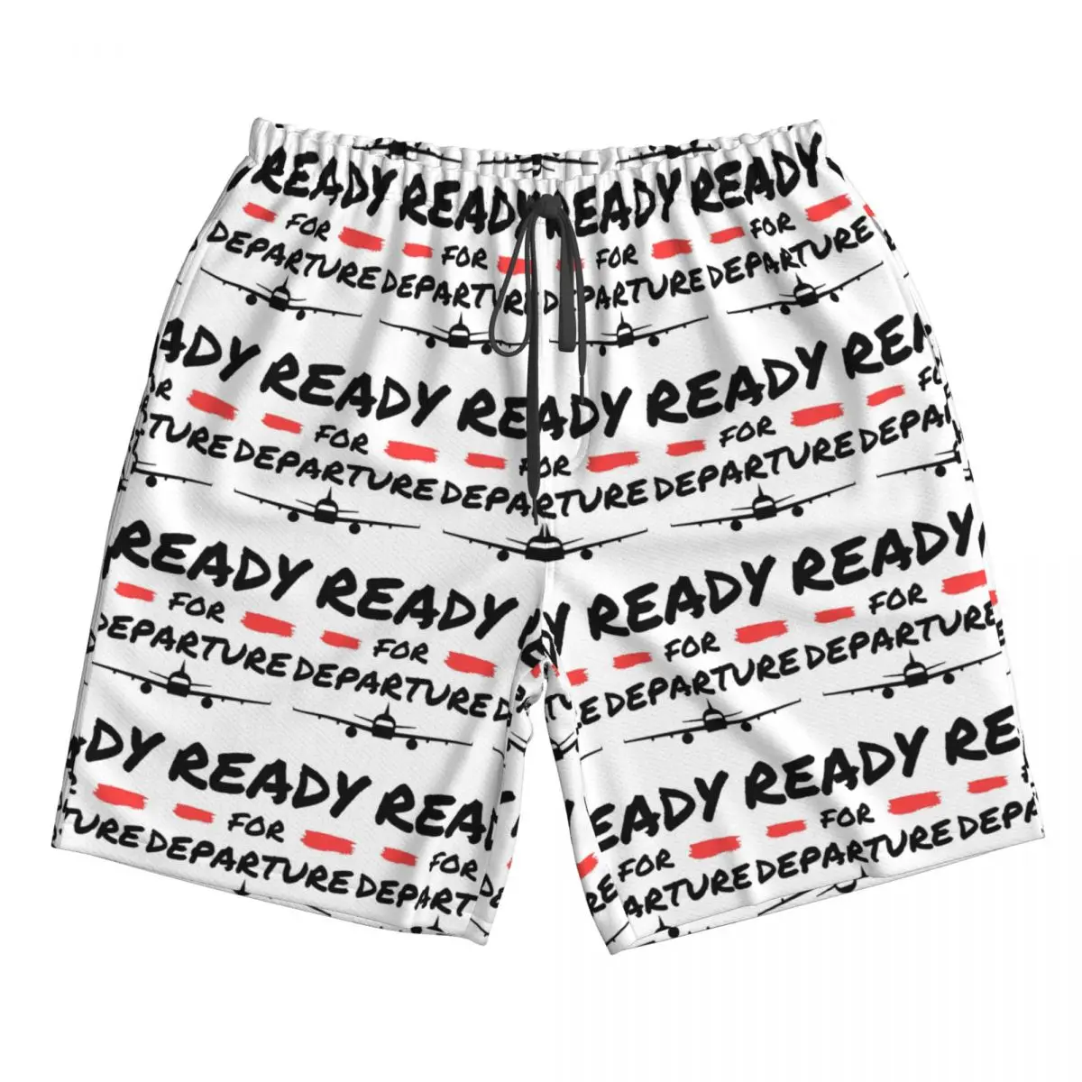 

Airplane Aircraft Ready For Departure Trunks Beach Board Shorts Casual Quick Dry Swim Summer Men Pants