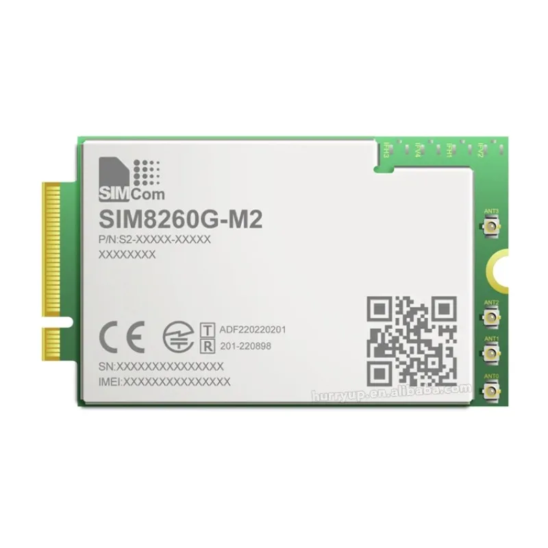 New SIMCom SIM8260G-M2 NSA/SA Multi-Band 5G NR/LTE/HSPA+ Module SIM8260G M2 Form Factor