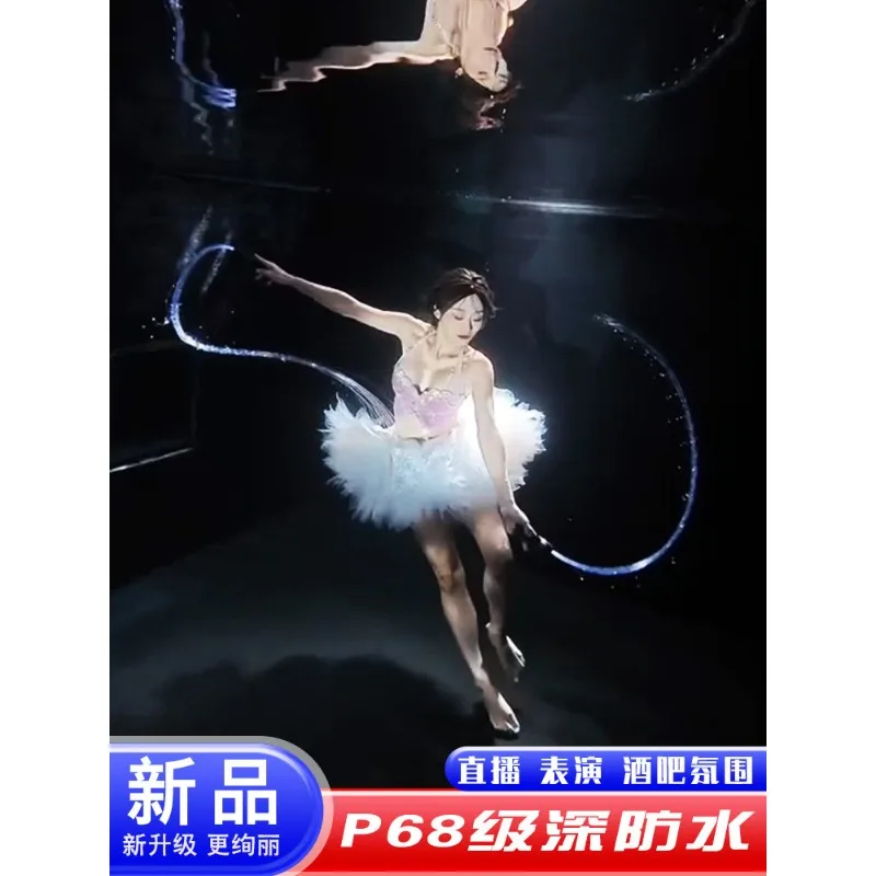 Waterproof luminous whip, bar atmosphere props, fiber optic flash whip, live performance props
