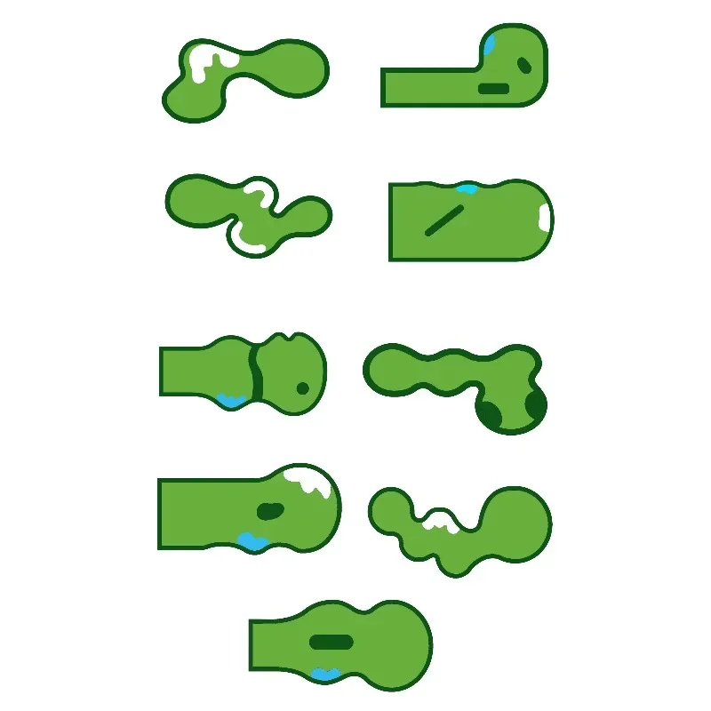 6 Sets of Customised Golf Practice Mats – The Ultimate Putting Practice Tool – Golf Green