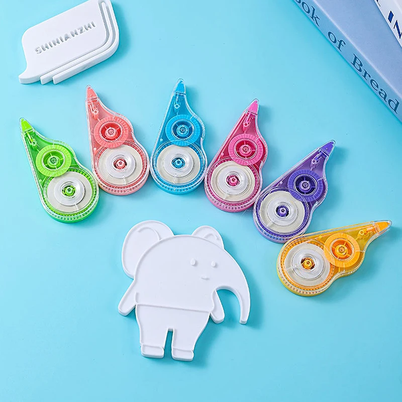 6pcs/set Capacity Ribbon Correction Express Privacy Protection Belt Real Office Stationery Student Stationery School Stat