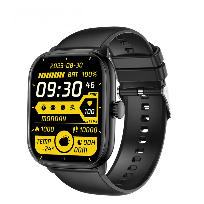 Y80-reloj inteligente deportivo resistente al agua, pulsera con llamadas, Bluetooth, frecuencia cardíaca, oxígeno en sangre, pantalla grande de 2,0 pulgadas, 2024