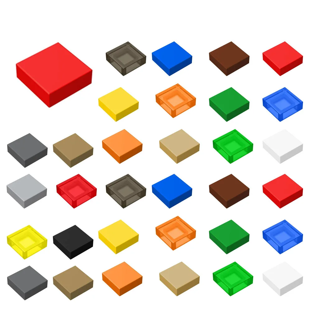 50pcs 3070 Smooth 1x1 Bricks Buildings Blocks Toys For Children Compatible Educational High-tech Gift DIY MOC Assembled