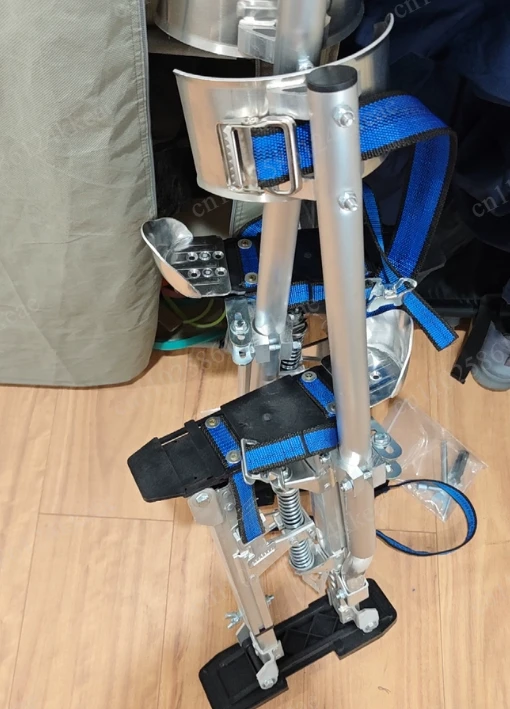 Drywall Stilts Adjustable Aluminum Tool Stilts with Ladder Adjustable Plastering Stilts Paint Tool Stage Props 40-60cm 45-75cm