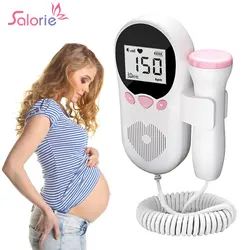 3.0MHz Baby Heart Rate Sensor Fetal Doppler Heartbeat Detector for Heart Beat Monitor LCD Pulse Meter No Radiation Stethoscope