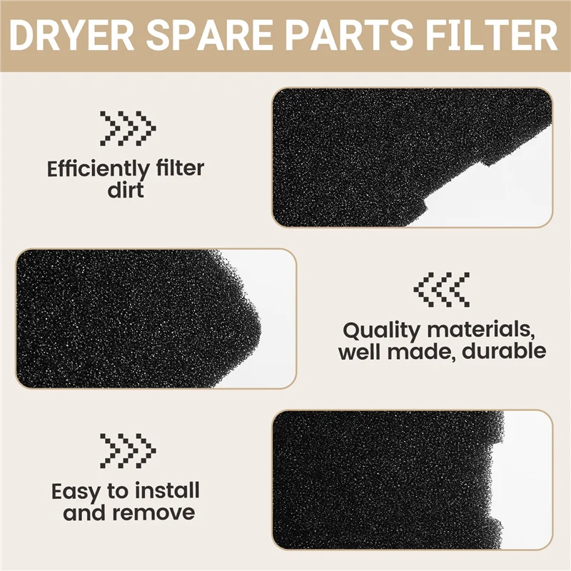 

-BABQ, 8 шт., аксессуары для фильтров 2964840100 для сушилки Beko, тепловой насос, сушилка, губчатый фильтр для Beko Grundig Blomberg Elektrabre