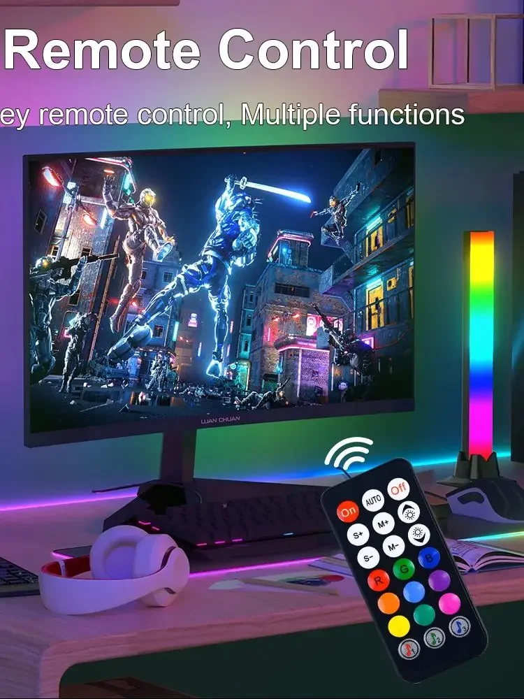 

Многофункциональный окружающий ночник для спальни, интеллектуальная декоративная лампа через границу Bluetooth, свет настроения на Рождество и Новый год.