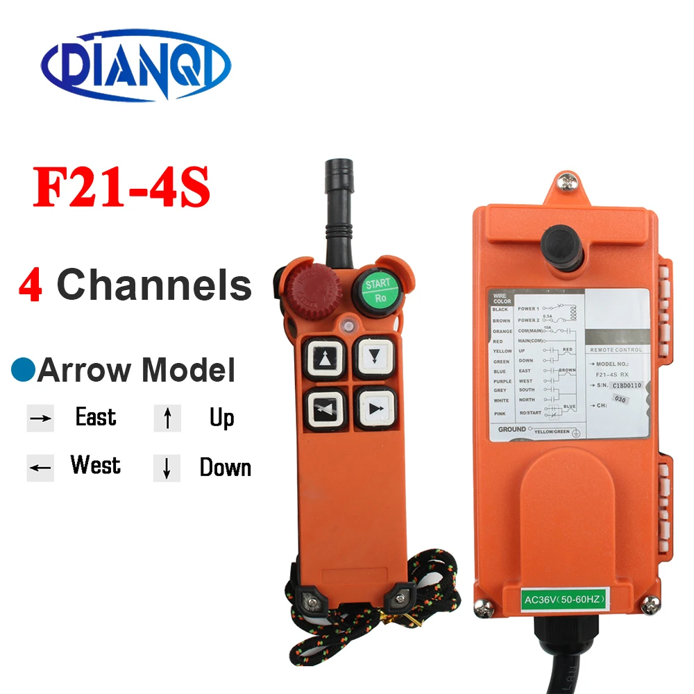 DC12V 24V Wireless Industrial remote controller switches Hoist radio Control Crane switch F21-4S F21-E1 F21-E1B AC220V 380V 110V