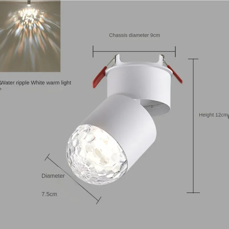 Opbouwspots Verstelbare hoek Ingebouwde entree Tentoonstellingshal Sfeerverlichting Zonsondergangnet Rode lichten downlight