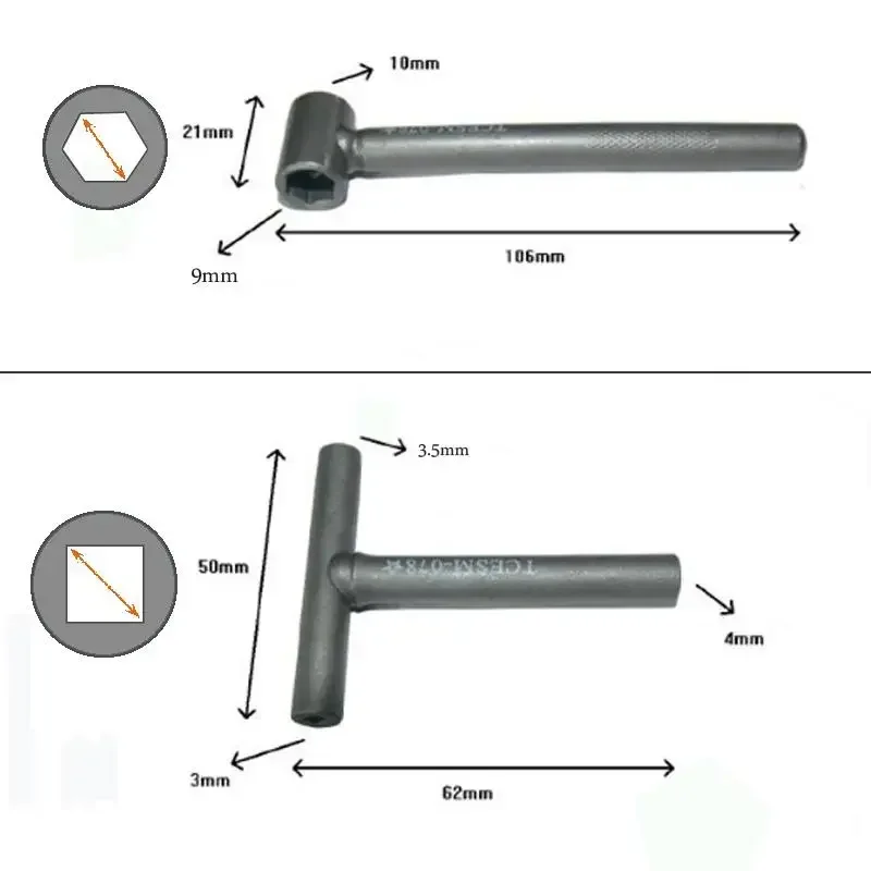 Motorfiets Motor Klep Schroef Stelsleutel Tool Klepspeling aanpassing gereedschap + Voelermaat 0,005 - 0,020 inch