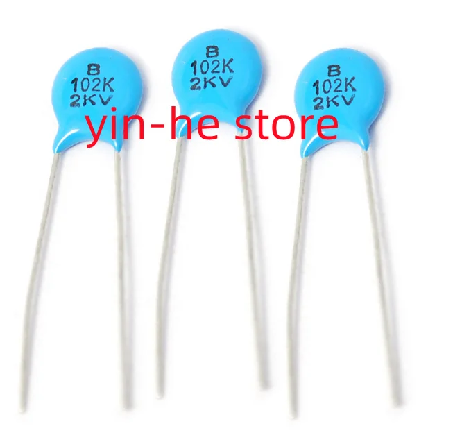50個102 18k 2KV/102 1000PF 1nF 2000 220vの高圧セラミックコンデンサ102 18k 2kv / 102 1000pf 1nf 2000v