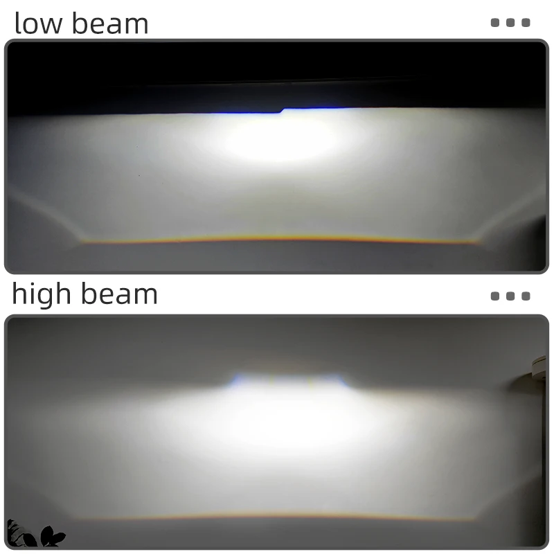 1.5-Inch Matrix Dual Lens Auto LED Headlights CSP 6000K Square H4 Projector Laser Headlight Bulb Universal Lighting LED Lights
