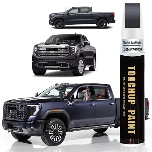 Titanium Rush Metallic(G6M/WA618G) Touch Up Paint for GMC, Car Paint Pen Scratch Repair Two-In-One Touch Up Paint
