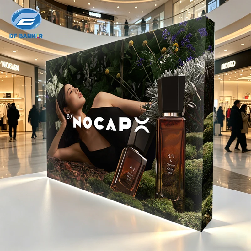 Portable Foldable Mobile Coffee Cart with SEG Led Light Box Backlit Backdrop Wall Display Booth Exhibition Customized Booth