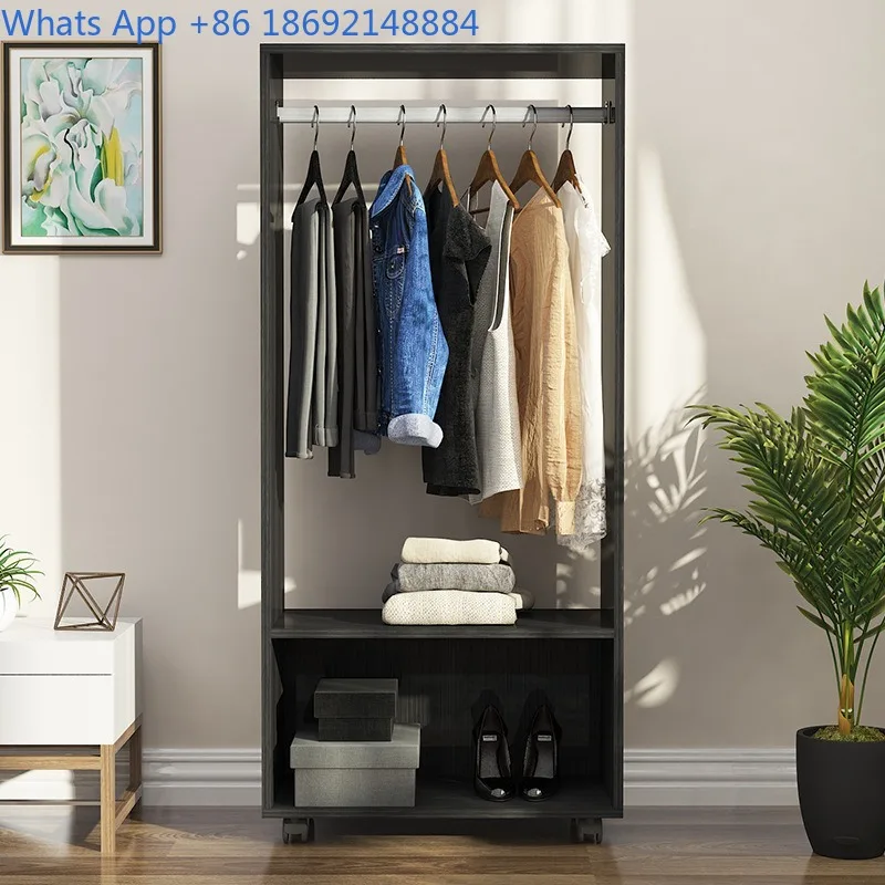 Floor-standing Coat Rack Simple Modern Bedroom Simple Floor-standing Solid Wood Clothes Rack
