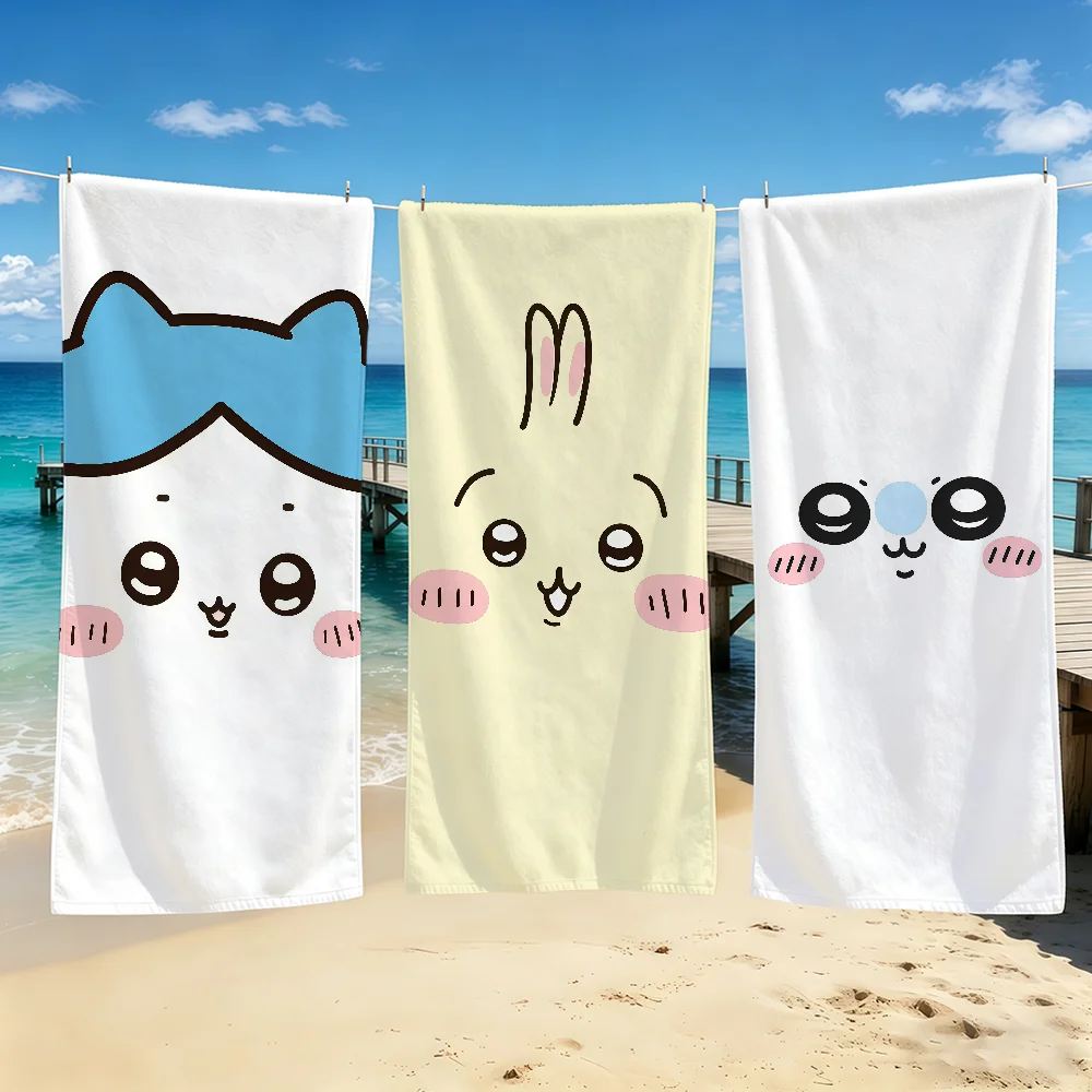 Meme Cute Cartoon C-Chiikawa-ES Towel For Outdoor Camping Beach Towel Super Absorbent Quick-Drying Summer Towel