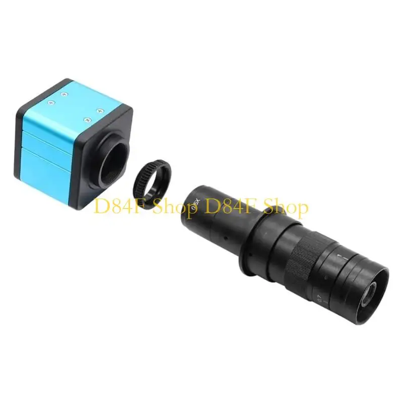 D84F Aliminum Adapter Ring Extension Tube Fit for CCTV Security Camera Photo Black