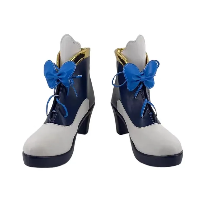 Anime Stars Nijino Yume Cosplay Shoes Unisex Men PU High Heel Boots for Halloween Carnival Party Christmas