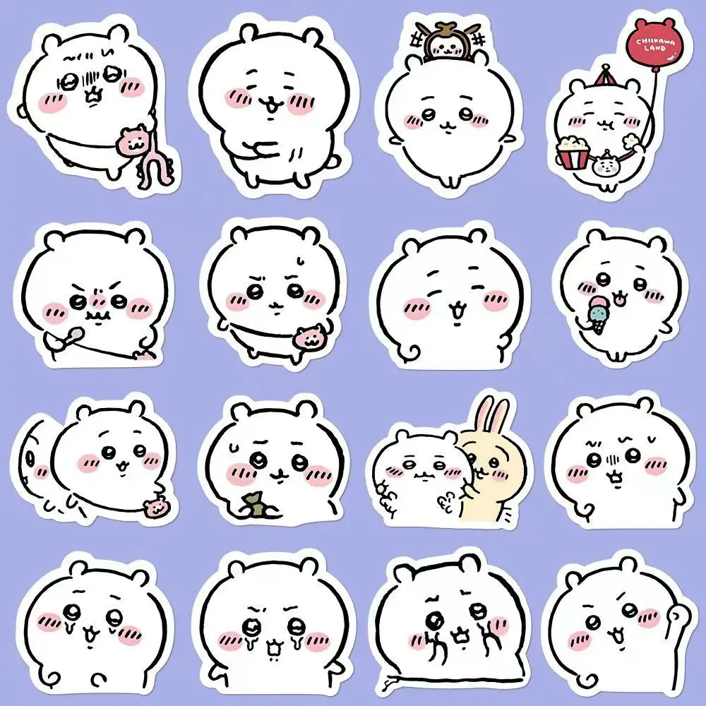 100 Pieces of Chiikawa Cute Stickers Super Cute Q Version Chiikawa Emoticon Pack DIY Ledger Phone Case Sticker Decoration Gift