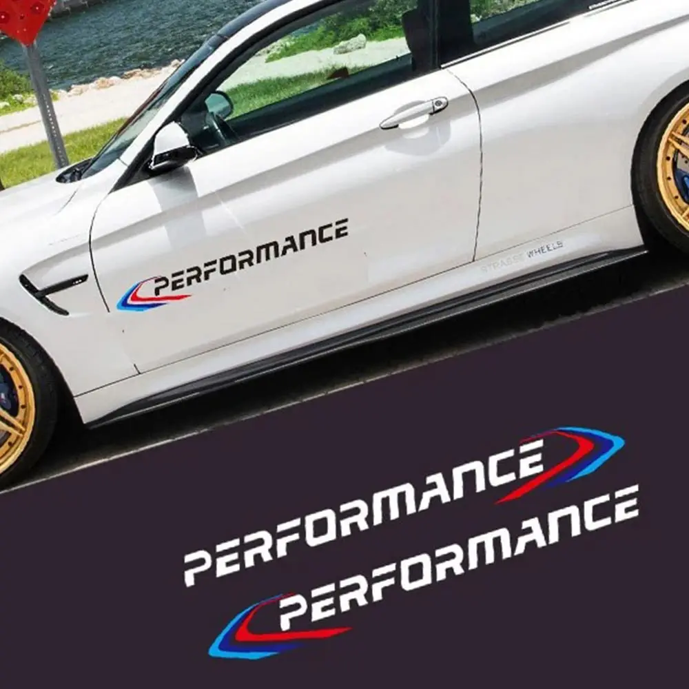 2 шт. M Performance Limited Edition Светоотражающая наклейка на боковую дверь для BMW M F10 F30 E36 E34 E39 E87 E90 E46 X5 X6 G30 G11 F48 G01