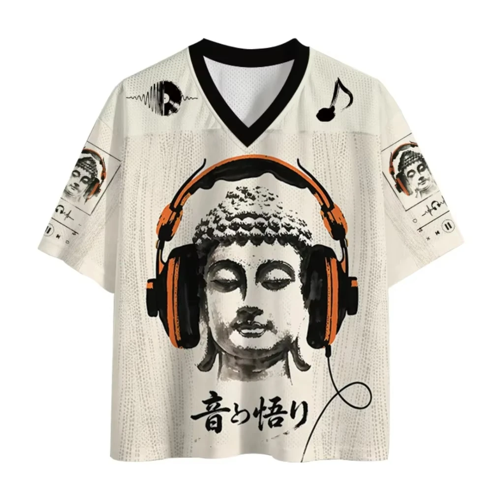 Japanese‑Style Lizard 3D Printed V‑Neck T‑Shirt Quick‑Dry Breathable Harajuku Y2K Casual Parent‑Child Tops for Men