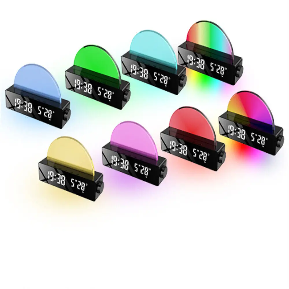 Sunrise alarm clock, bedside sun light, night light, loud alarm clock, multi-color