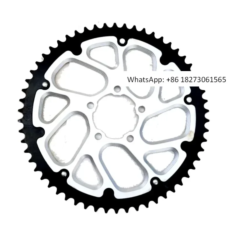 Lightweight d-ental disc with 58 teeth and 58T outer steel and inner aluminum