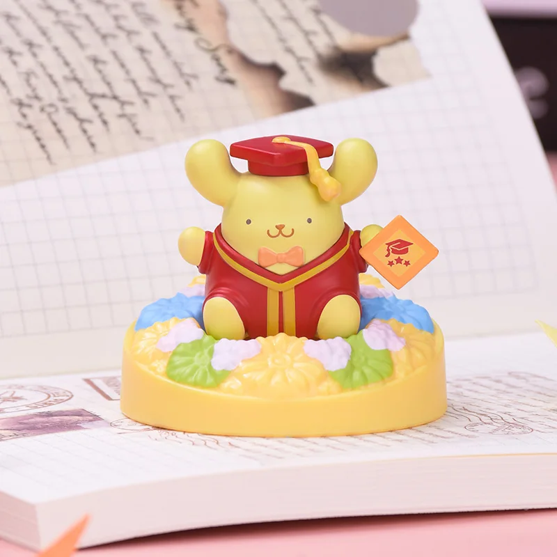 Sanrio Family Trendy Blind Box Toy Jeugd Herdenkingsbloem Serie Kitty Cat Hello Kitty Melody Kuromi Model Ornament Toy