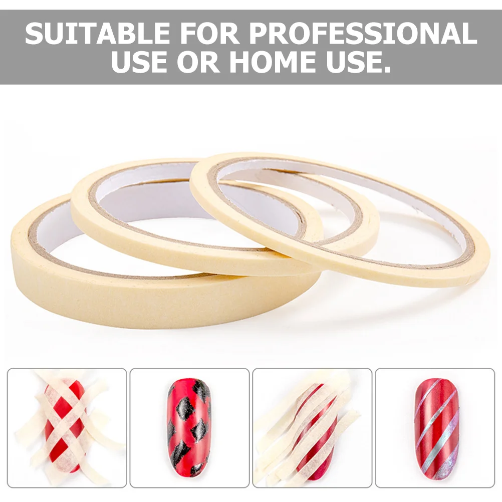 18롤 네일 아트 마스킹 테이프 세트 프리미엄 매니큐어 접착제 UV 젤 아크릴 폴리쉬 DIY 디자인 홈 살롱용