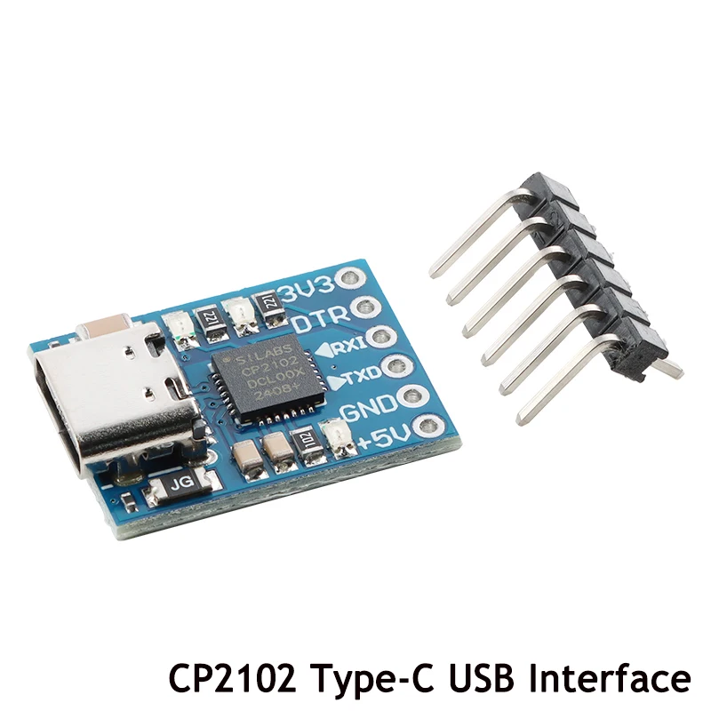 5Pcs/1pc CP2102 USB to Serial UART USB to TTL Conversion Module Downloader Flashing Board TYPE-C / Micro USB interface