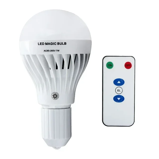 Inteligentna 7W E27 B22 żarówka LED 220V Ładowalna ściemnialna awaryjna lampa LED Camping Bezprzewodowa żarówka do zdalnego sterowania podczerwieni domowej