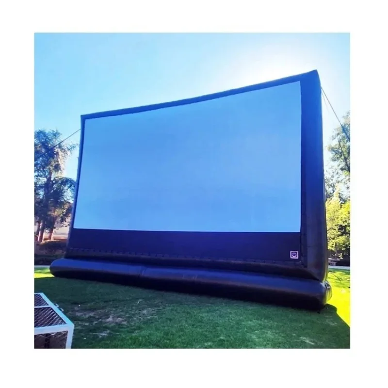 Giant Commercial Inflatable Movie Screen Outdoor Air Blow Up Cinema Film Projector With 1 Year Warranty