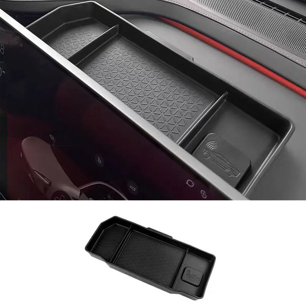 

Fit For Xiaomi SU7 2025 2026 Car TPE Screen Rear Storage Box Car ETC Storage Box Interior Modification Accessories And Supplies
