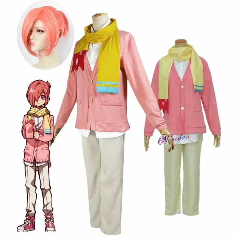 

Fc6mitsuba Sousuke anime cosplay costume pink wig uniform @ fc8!