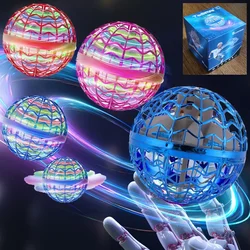 Original Whirlpool Flying Ball Rotation Automatic Return Toy Manual Drone Helicopter Hover Rotation Mini LED Light Boys and Gift