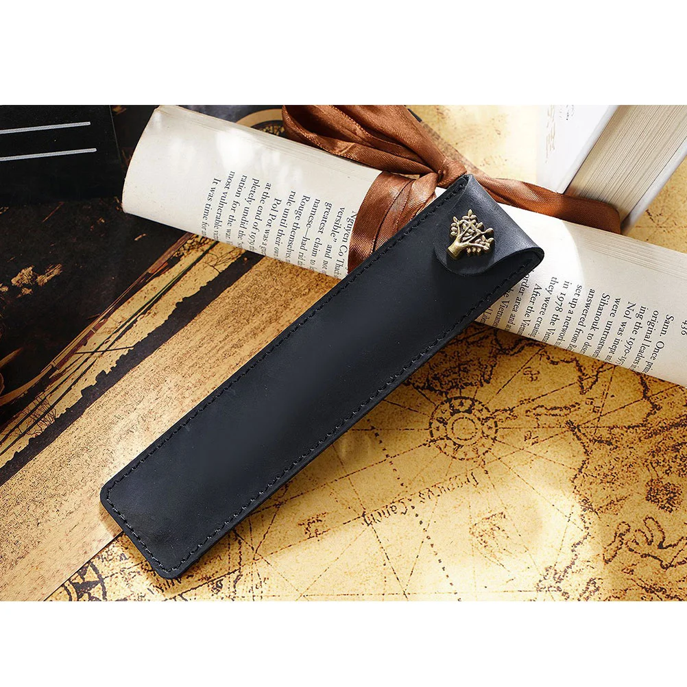 

Fountain Pen Sleeve Holder Pouch Cover Vintage Pot Black Purse Girl Pencil Bag Pouches