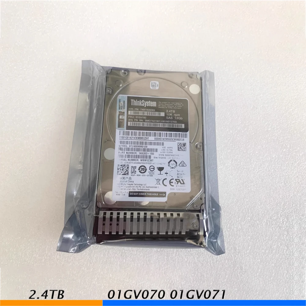 2.4TB For 01GV070 01GV071 10K 12GB SAS 2.5 01GV182 2.4T Hard Drive