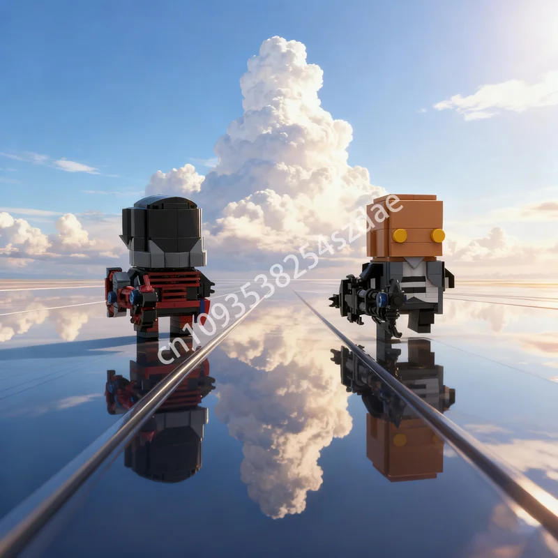 297 قطعة MOC Vanitas Xehanort Brickheadz Brickheadzed نموذج اللبنات هدايا عيد الميلاد تجميع لعبة لتقوم بها بنفسك فكرة التعليم الطوب #1