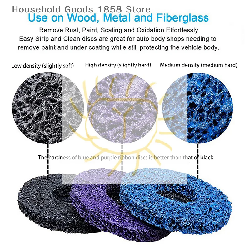 

4/4.5/5 Inch 1PC Nylon Fiber Flap Polishing Wheel Disc 800 Grit For Angle Grinder For Wood Metal Buffing