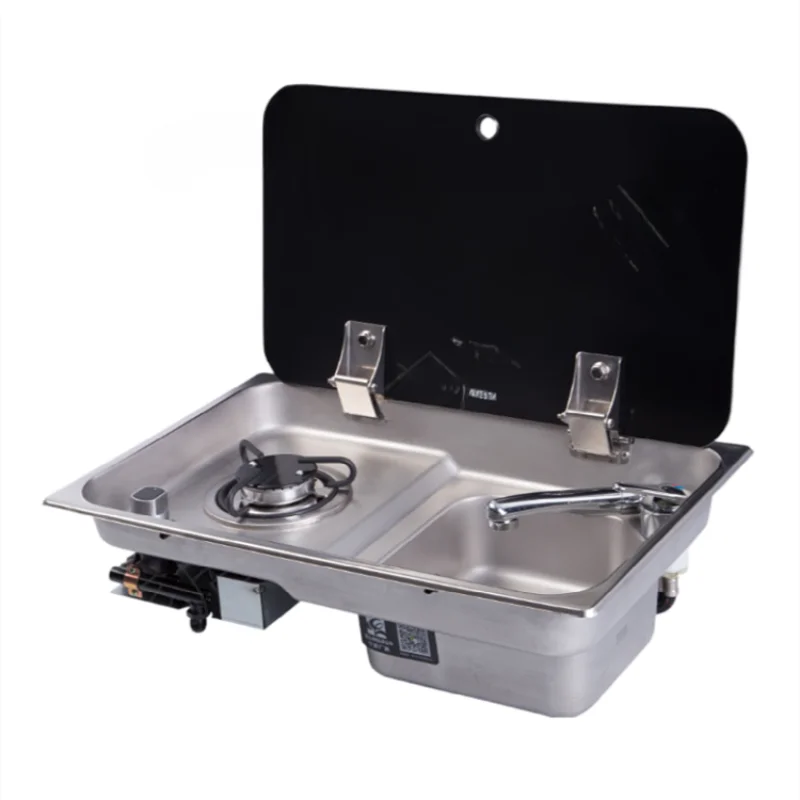 

RV gas stove water basin, modified car living car accessories, trailer camel bed car 304 stainless steel vegetable basin